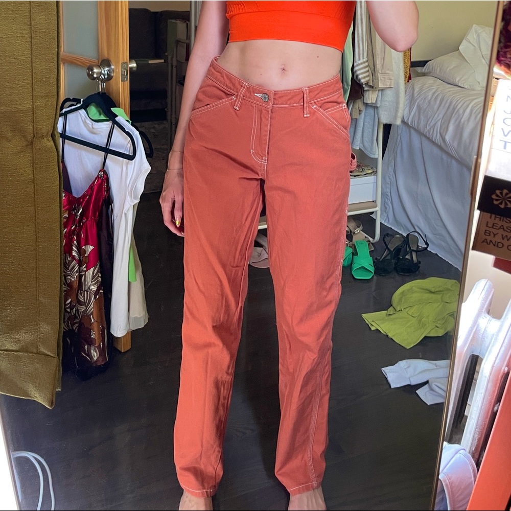 Orange dickies carpenter pants